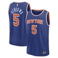 thumbnail image 1 of Men's Fanatics Precious Achiuwa Blue New York Knicks Fast Break Replica Player Jersey - Icon Edition, 1 of 3