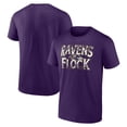thumbnail image 1 of Men's Fanatics Purple Baltimore Ravens Ravens Flock T-Shirt, 1 of 3