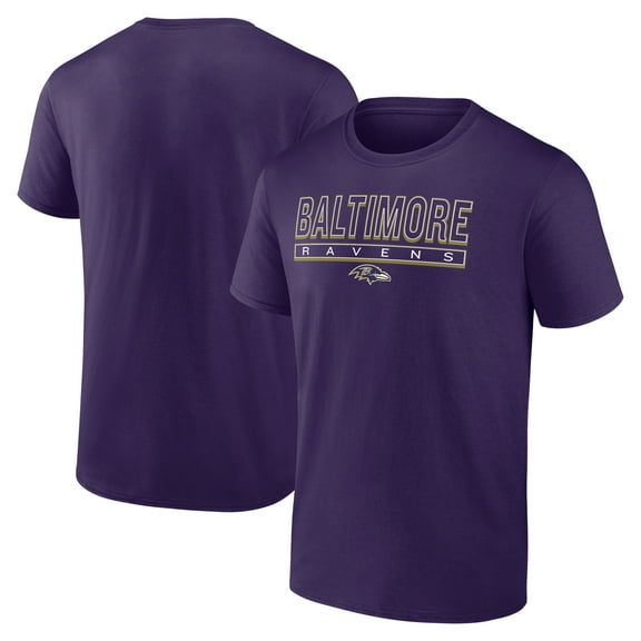 Men's Fanatics Purple Baltimore Ravens Stretch Play T-Shirt