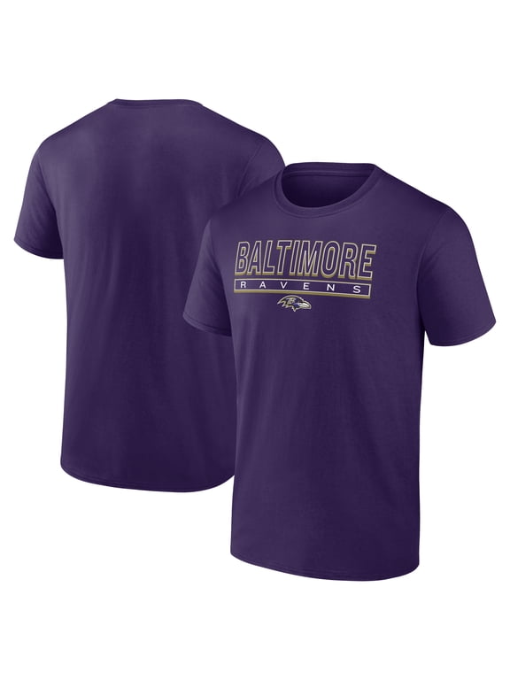 Men's Fanatics Purple Baltimore Ravens Stretch Play T-Shirt