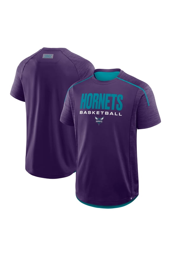 Men's Fanatics Purple Charlotte Hornets Inbound Pass Play Practice T-Shirt