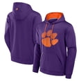 thumbnail image 1 of Men's Fanatics  Purple Clemson Tigers Defender Dot Faded Primary Pullover Hoodie, 1 of 3