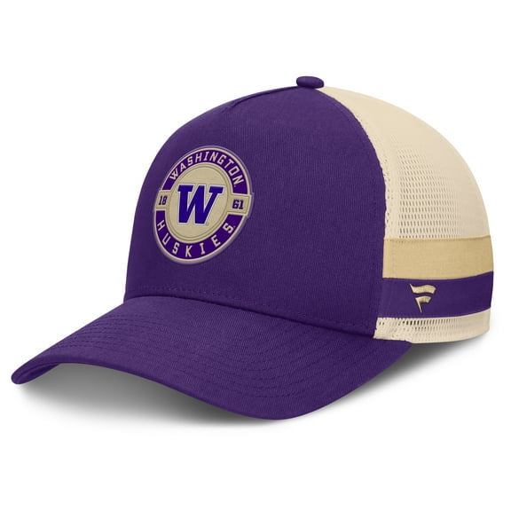 Men's Fanatics Purple/Cream Washington Huskies Prestige Trucker Adjustable Hat