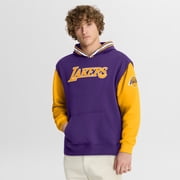 Mens Fanatics Purple/Gold Los Angeles Lakers Half Court Shot Clock Fastbreak Hoodie