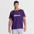 thumbnail image 1 of Men's Fanatics Purple/Gold Minnesota Vikings Homerun Raglan V-Neck Polo, 1 of 5