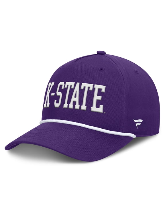Men's Fanatics Purple Kansas State Wildcats Foul Ball Rope Adjustable Hat