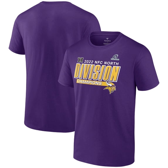 Men's Fanatics Purple Minnesota Vikings 2022 NFC North Division Champions Big & Tall Divide & Conquer T-Shirt