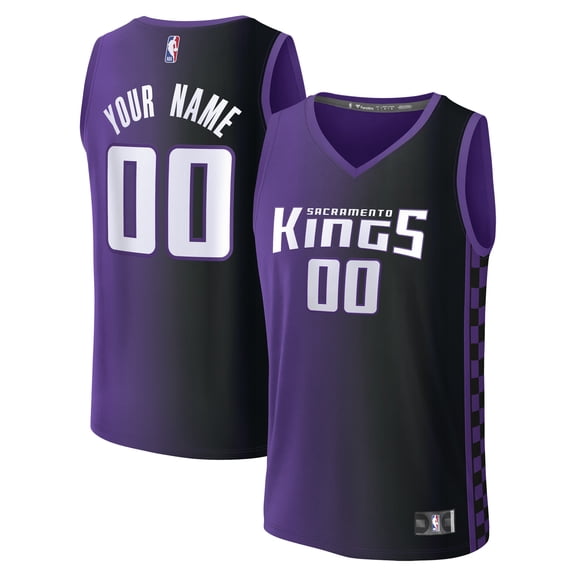 Men's Fanatics Purple Sacramento Kings Fast Break Custom Jersey - Statement Edition