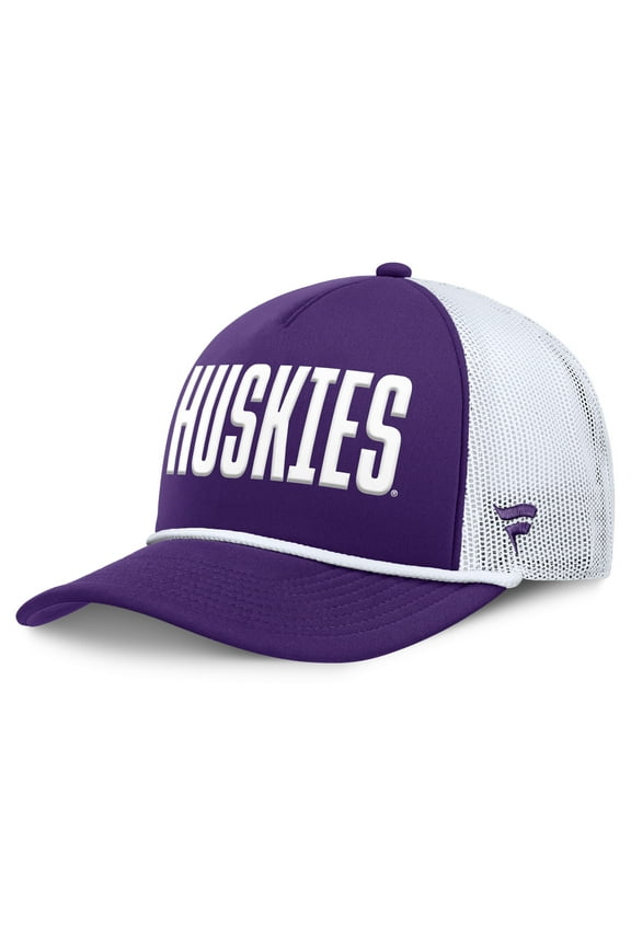 Men's Fanatics Purple Washington Huskies Dutch Foam Front Adjustable Trucker Hat