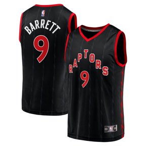 Men's Fanatics RJ Barrett Black Toronto Raptors Fast Break Player Jersey - Statement Edition