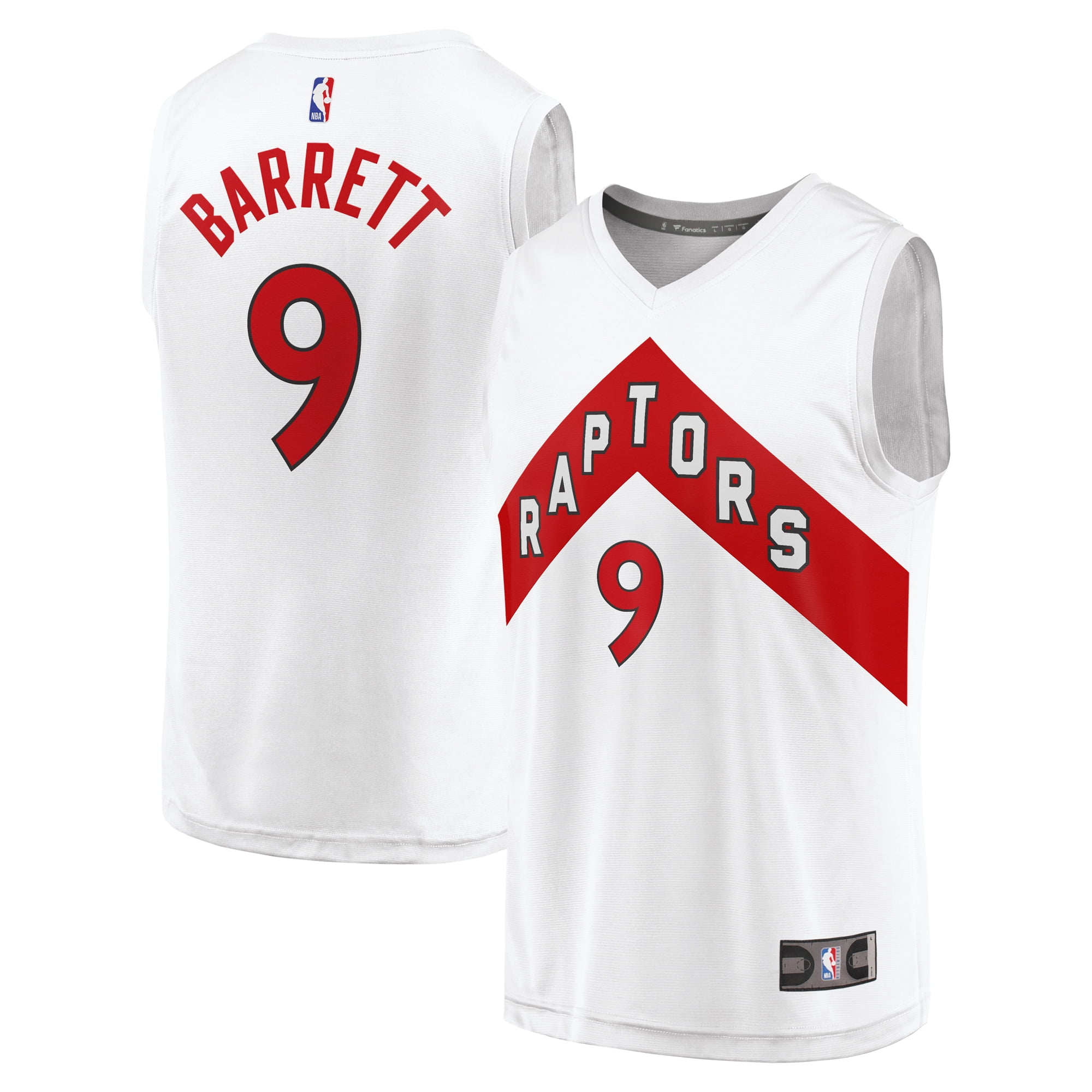 Men's Fanatics Scottie Barnes White Toronto Raptors Fast Break