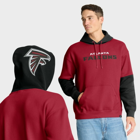 Men's Fanatics Red Atlanta Falcons Helmet Pullover Hoodie
