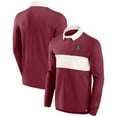 thumbnail image 1 of Men's Fanatics Red Atlanta United FC Penalty Kick Long Sleeve Polo, 1 of 3