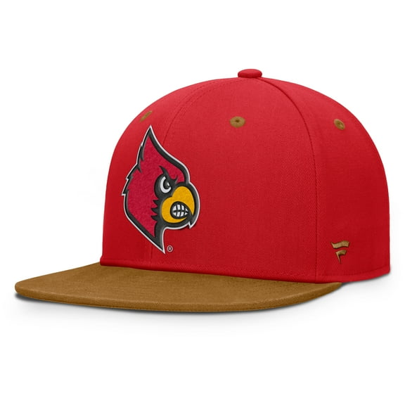 Men's Fanatics Red/Brown Louisville Cardinals NoBo Fitted Hat