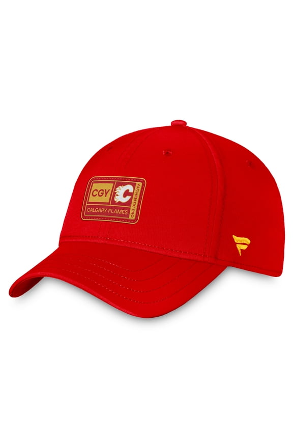 Men's Fanatics Red Calgary Flames Authentic Pro Training Camp Flex Hat