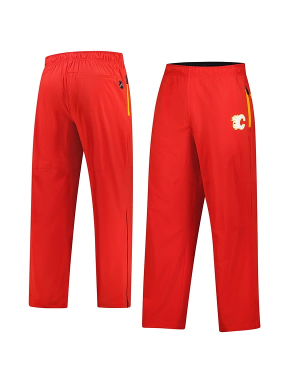Men's Fanatics Red Calgary Flames Authentic Pro Rink Pants