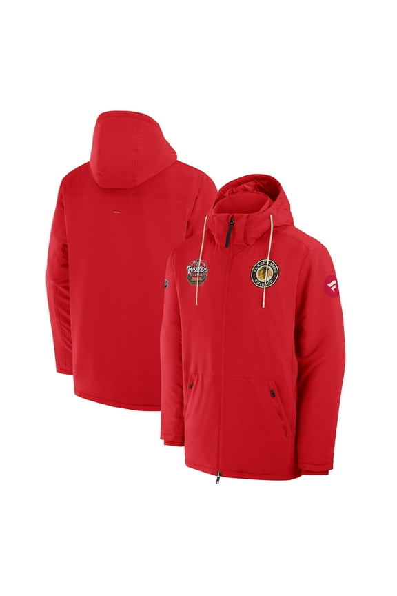 Men's Fanatics Red Chicago Blackhawks 2025 NHL Winter Classic Full-Zip Insulated Jacket