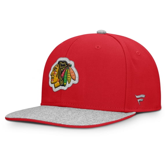 Men's Fanatics Red Chicago Blackhawks Fundamentals Loden Snapback Hat