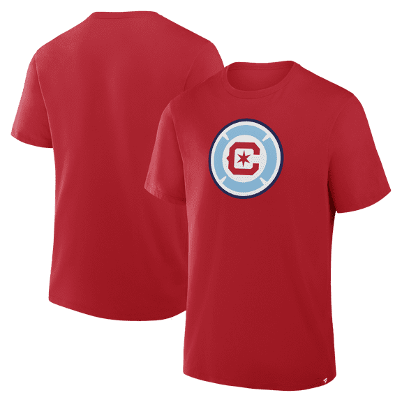 Men's Fanatics Red Chicago Fire Logo T-Shirt