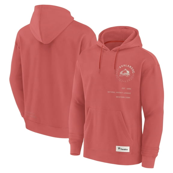 Men's Fanatics Red Colorado Avalanche Future Ground Info Pullover Hoodie