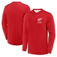 thumbnail image 1 of Men's Fanatics Red Detroit Red Wings Adrenaline Push Long Sleeve Henley Shirt, 1 of 3
