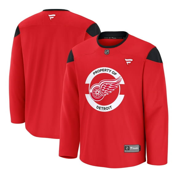 Men's Fanatics Red Detroit Red Wings Practice Jersey