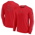 thumbnail image 1 of Men's Fanatics Red Houston Rockets Elements Strive Long Sleeve T-Shirt, 1 of 3