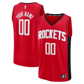 Men's Fanatics Red Houston Rockets Fast Break Custom Jersey - Icon Edition