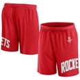 thumbnail image 1 of Men's Fanatics Red Houston Rockets Free Throw Mesh Shorts, 1 of 3