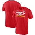 thumbnail image 1 of Men's Fanatics Red Kansas City Chiefs 2022 AFC Champions Shadow Cast Big & Tall T-Shirt, 1 of 4