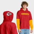 thumbnail image 1 of Men's Fanatics Red Kansas City Chiefs Helmet Pullover Hoodie, 1 of 7