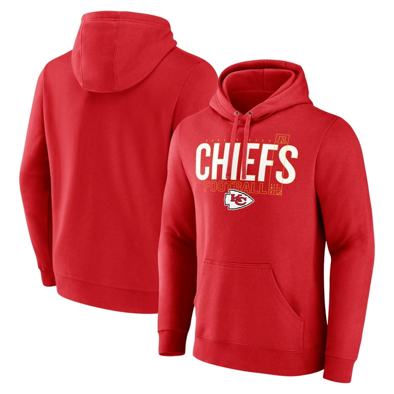 Men s Fanatics Red Kansas City Chiefs Pylon Outline Pullover Hoodie Walmart