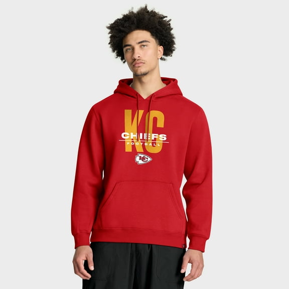 Men's Fanatics Red Kansas City Chiefs Right Tackle Legacy Pullover Hoodie