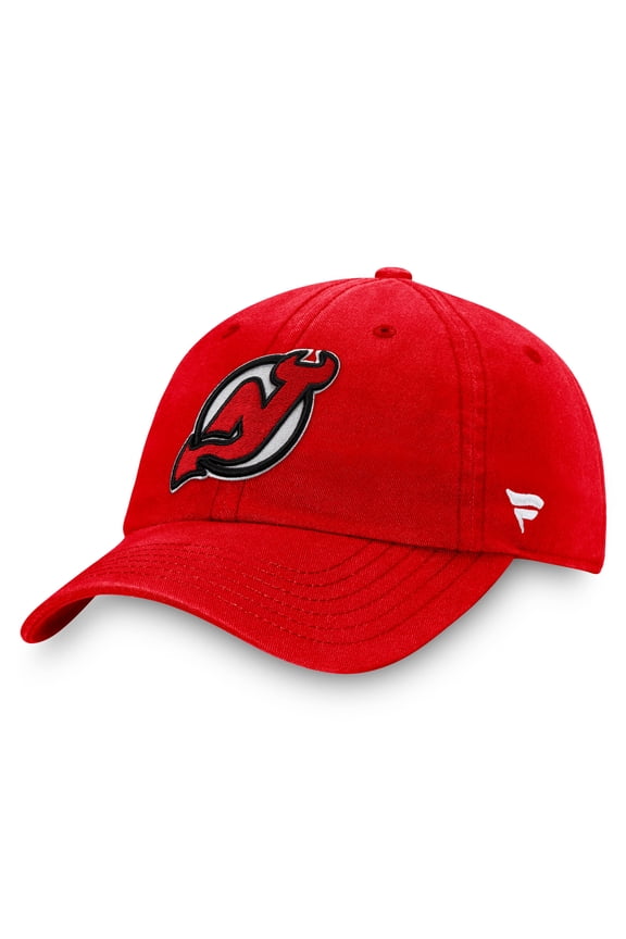 Men's Fanatics Red New Jersey Devils Core Primary Logo Adjustable Hat