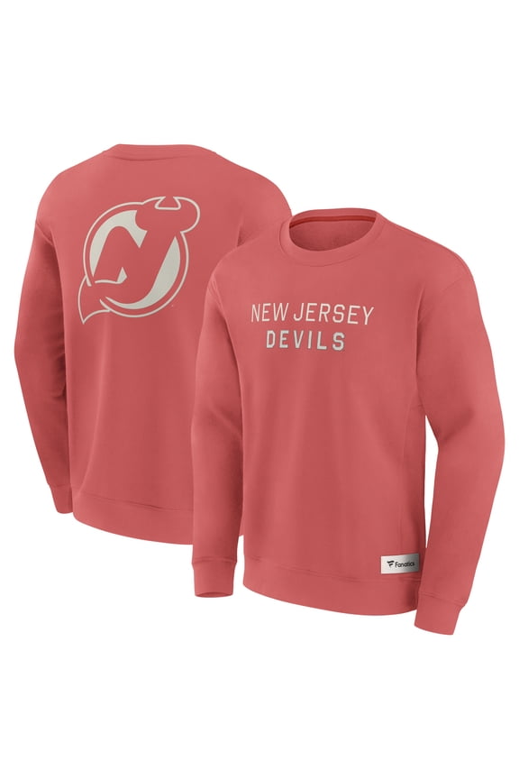 Men's Fanatics Red New Jersey Devils Elements Future Ground Lettering Pullover Sweatshirt