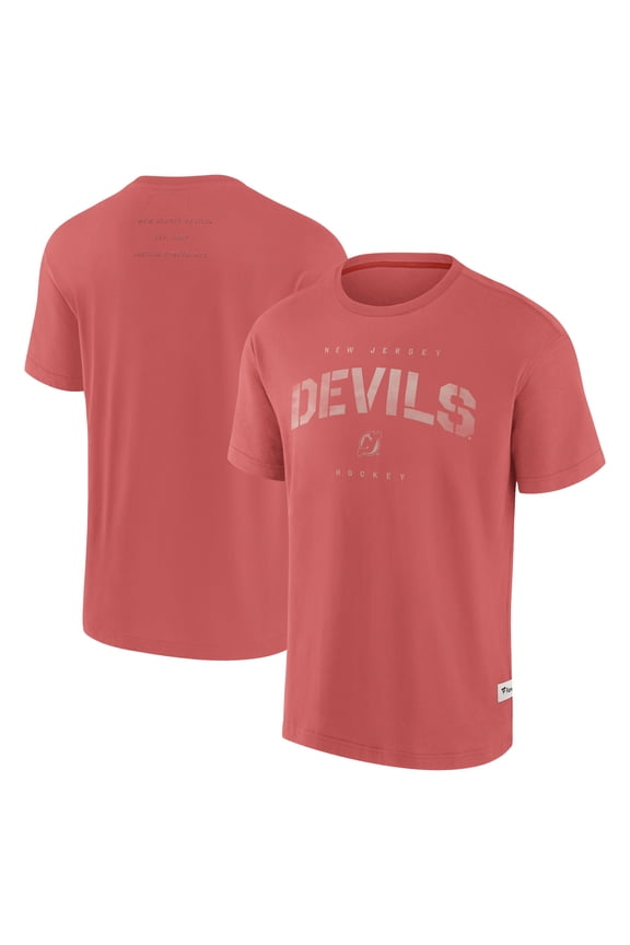 Men's Fanatics Red New Jersey Devils Elements Weathered Tonal Future Ground T-Shirt