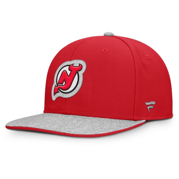 Men's Fanatics Red New Jersey Devils Fundamentals Loden Snapback Hat