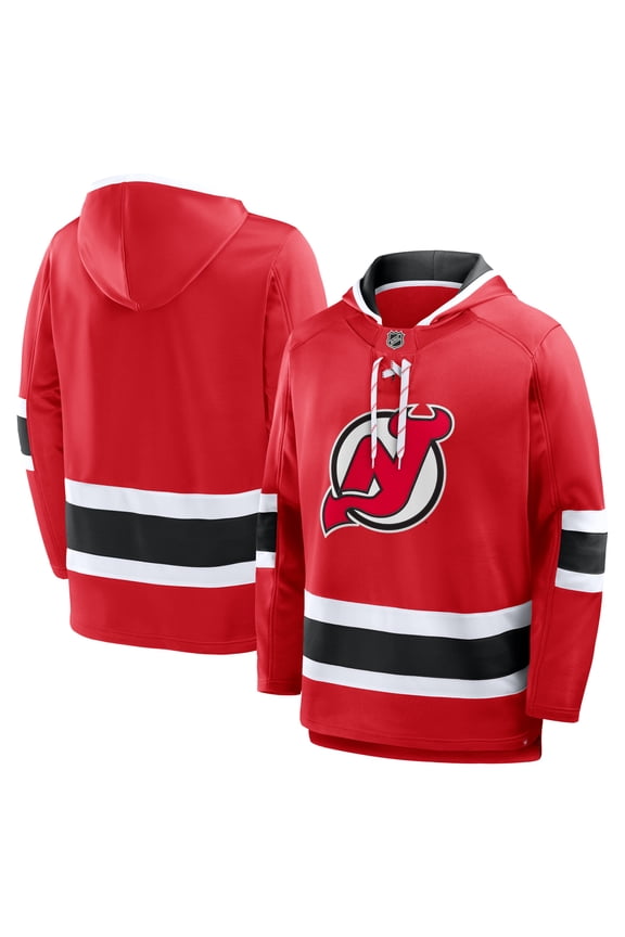 Men's Fanatics Red New Jersey Devils Prime Time Fleece Hoodie