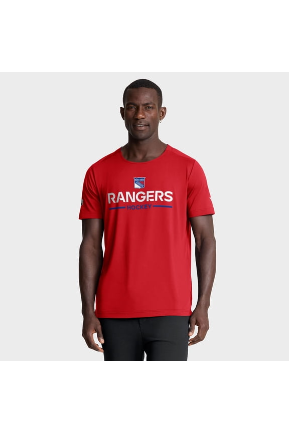 Men's Fanatics Red New York Rangers Authentic Pro Rink Tech T-Shirt