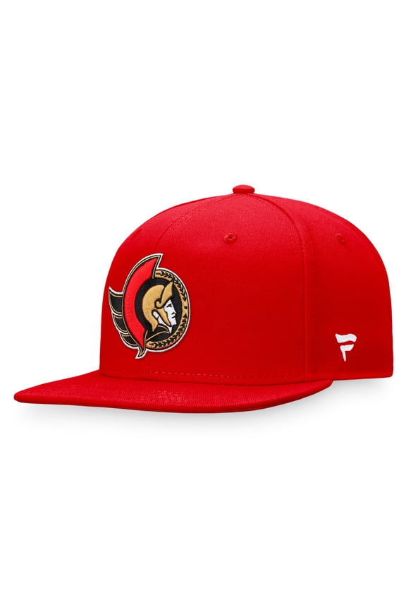 Men's Fanatics Red Ottawa Senators Core Primary Logo Fitted Hat