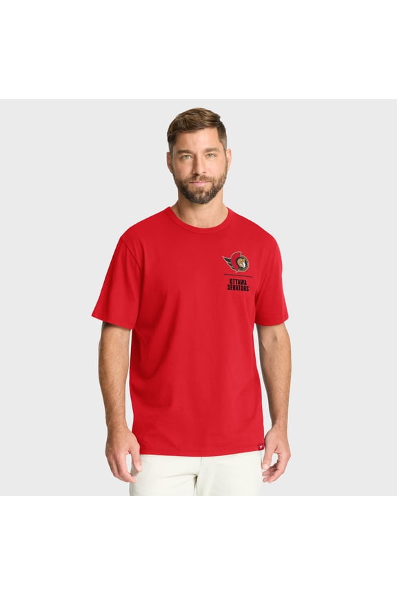 Men's Fanatics Red Ottawa Senators Crash The Net Legacy T-Shirt