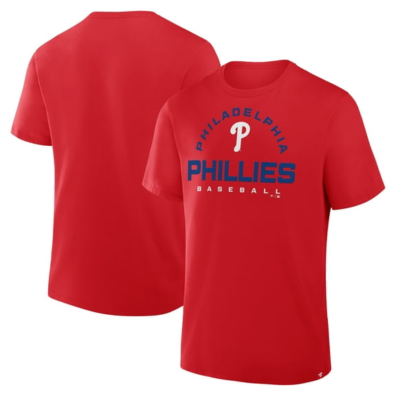 Men's Fanatics Red Philadelphia Phillies Clubhouse Legacy Primary Play T-Shirt