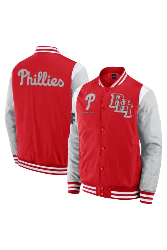 Men's Fanatics Red Philadelphia Phillies Elements Elite Full-Snap Jacket