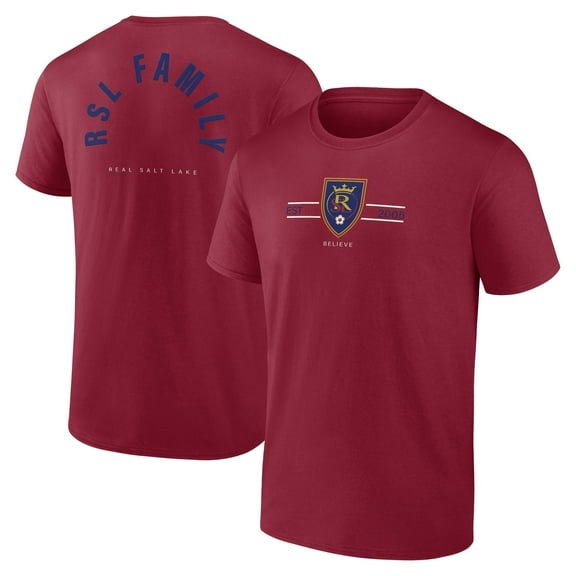 Men's Fanatics Red Real Salt Lake Curl Shot T-Shirt