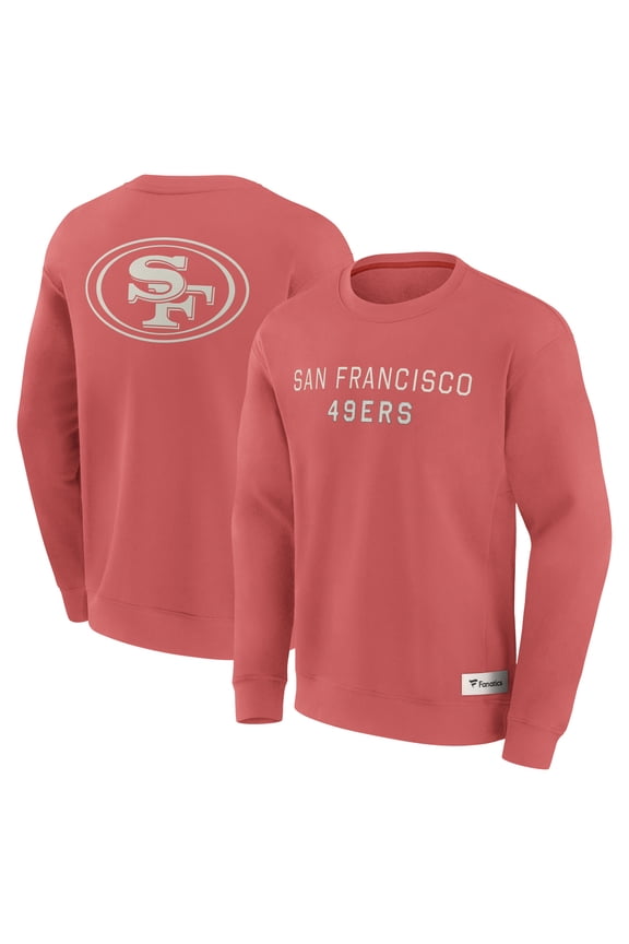Men's Fanatics Red San Francisco 49ers Elements Future Ground Lettering Pullover Sweatshirt