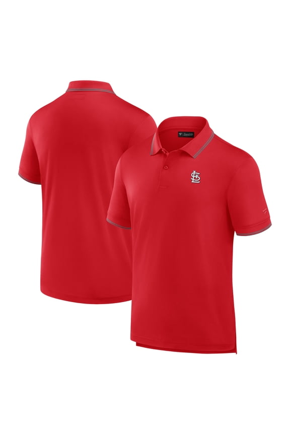 Men's Fanatics Red St. Louis Cardinals Front Office Pique Polo
