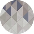thumbnail image 1 of Ahgly Company Machine Washable Indoor Round Transitional Dark White Beige Area Rugs, 6' Round, 1 of 7