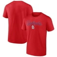 thumbnail image 1 of Men's Red St. Louis Cardinals Big Series Sweep Cotton T-Shirt, 1 of 3