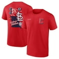 thumbnail image 1 of Men's Fanatics Red St. Louis Cardinals Split Zone T-Shirt, 1 of 3