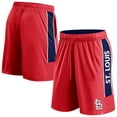 thumbnail image 1 of Men's Fanatics Red St. Louis Cardinals Win The Match Defender Shorts, 1 of 3